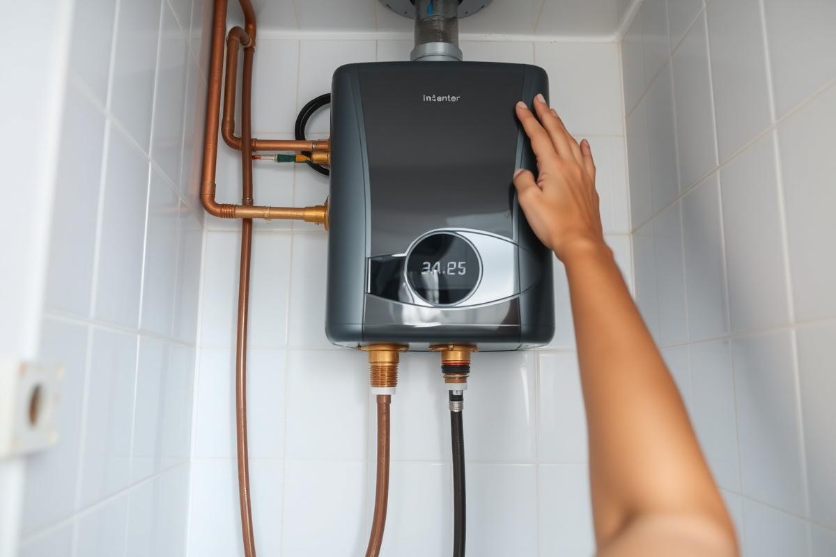 Storage water heater installation